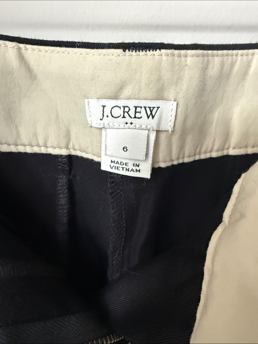 J.Crew Black Tailored Chino Shorts Flat Front Casual Dress Shorts - Picture 3 of 4